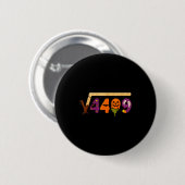 Grappige 67 Meme Wiskundeleraar 6 7 Halloween Vier Ronde Button 5,7 Cm (Voorkant /achterkant)