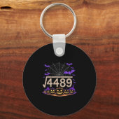 Grappige 67 Meme Wiskundeleraar 6 7 Halloween Vier Sleutelhanger (Voorkant)