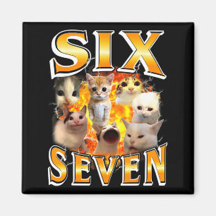 Grappige 67 Meme Zes Zeven Kat Meme Grappige Bootl Magneet