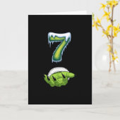 Grappige 67 Meme Zes Zeven Verschrikkelijk Monster Kaart (Gele Bloem)