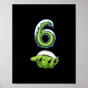 Grappige 67 Meme Zes Zeven Verschrikkelijk Monster Poster