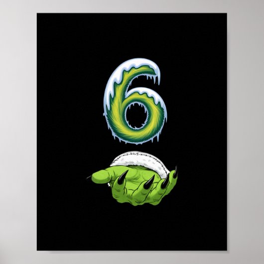 Grappige 67 Meme Zes Zeven Verschrikkelijk Monster Poster (Voorkant)
