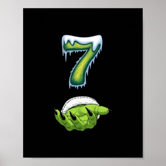 Grappige 67 Meme Zes Zeven Verschrikkelijk Monster Poster (Voorkant)