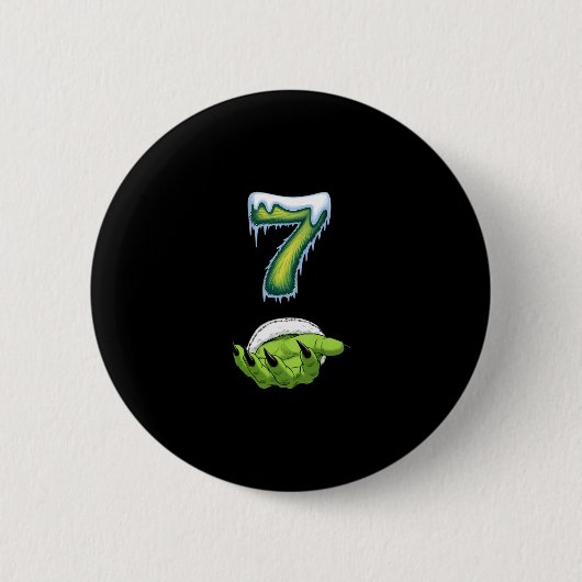 Grappige 67 Meme Zes Zeven Verschrikkelijk Monster Ronde Button 5,7 Cm (Voorkant)