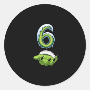 Grappige 67 Meme Zes Zeven Verschrikkelijk Monster Ronde Sticker