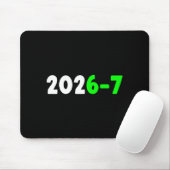 Grappige 67 Nieuwjaar 2026 Grafisch Muismat (Met muis)