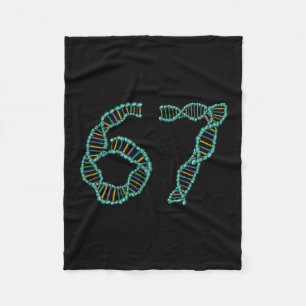 Grappige 67 Nummer Meme Dna Replicatie Moleculaire Fleece Deken