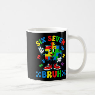 Grappige 67 Puzzel Autisme Bewustzijn 6 7 Mannen J Koffiemok