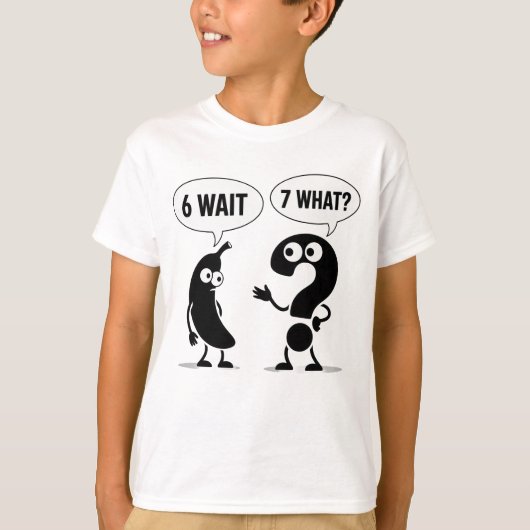 Grappige 67 Six Seven Banaan Grafisch Meme  T-shirt (Voorkant)