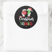 Grappige 67 Six Seven Brianrot Kerst Team Ronde Sticker (Tas)