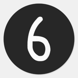 Grappige 67 Six Seven Meme bijpassende Halloween k Ronde Sticker