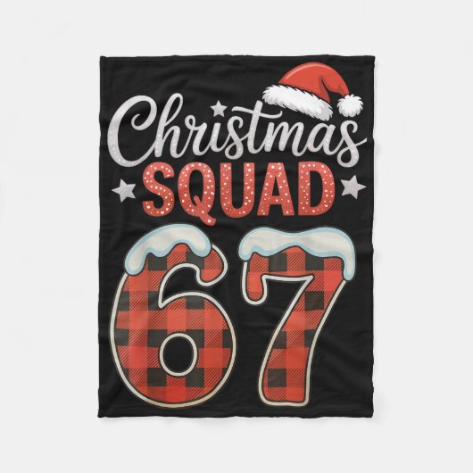 Grappige 67 Six Seven Meme Brainrot 67 Kerst Vieri Fleece Deken (Voorkant)