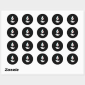 Grappige 67 Six Seven Meme Koppel Matching Hallowe Ronde Sticker (Vel)