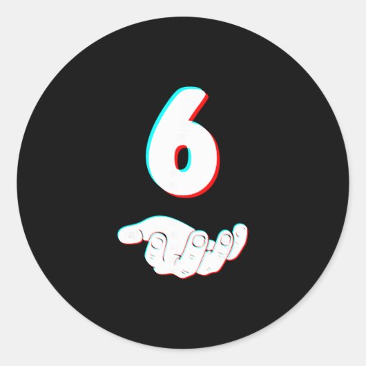 Grappige 67 Six Seven Meme Koppel Matching Hallowe Ronde Sticker (Voorkant)