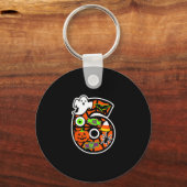Grappige 67 Six Seven Meme Koppel Matching Hallowe Sleutelhanger (Voorkant)
