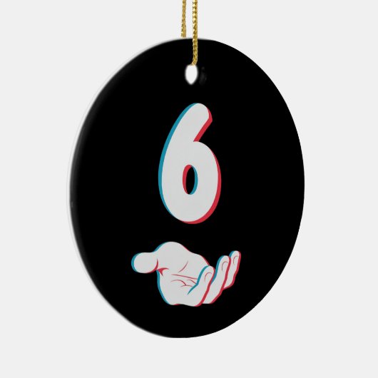 Grappige 67 Six Seven Meme Koppel Matching Keramisch Ornament (Rechts)