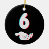 Grappige 67 Six Seven Meme Koppel Matching Keramisch Ornament (Voorkant)