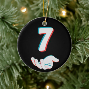 Grappige 67 Six Seven Meme Koppel Matching Keramisch Ornament