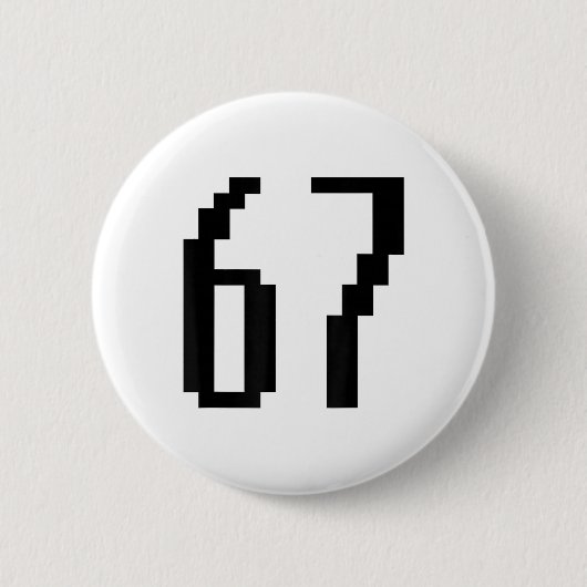 Grappige 67 Six Seven Meme Koppel Matching Retro A Ronde Button 5,7 Cm (Voorkant)