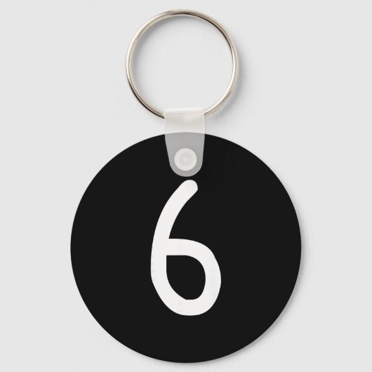 Grappige 67 Six Seven Meme Matching Halloween Kost Sleutelhanger (Voorkant)