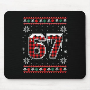 Grappige 67 Six Seven Squad Meme Kerstmis Lelijke Muismat