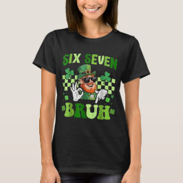 Grappige 67 St. Patrick's Dag Dabbing Kabouter Six T-shirt