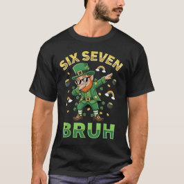 Grappige 67 St. Patrick's Dag Dabbing Kabouter Six T-shirt