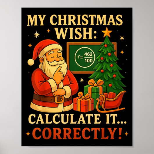 Grappige 67 T-shirt Kerstmis Wiskunde 67 Meme – 6 Poster (Voorkant)