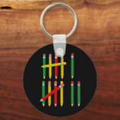 Grappige 67 Tally Marks Wiskunde Voor Docenten Stu Sleutelhanger (Voorkant)
