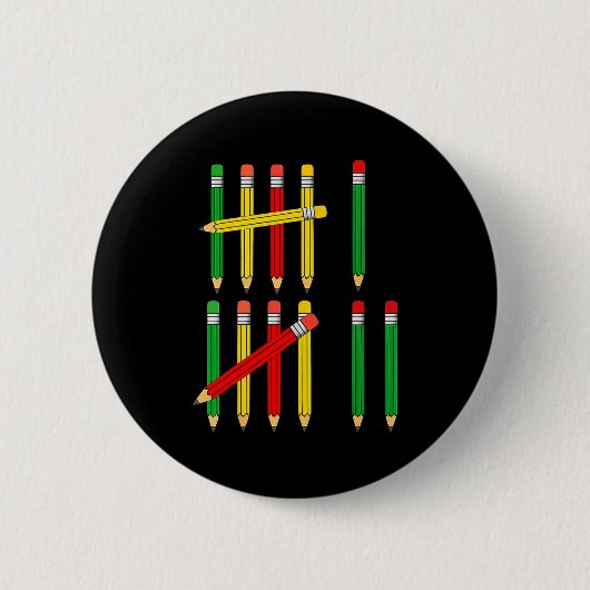 Grappige 67 Telmethode Wiskunde Voor Docenten Stud Ronde Button 5,7 Cm (Voorkant)