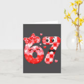 Grappige 67 Valentijnsmeme Zes Zeven Hart 6 7 Vrou Kaart (Gele Bloem)