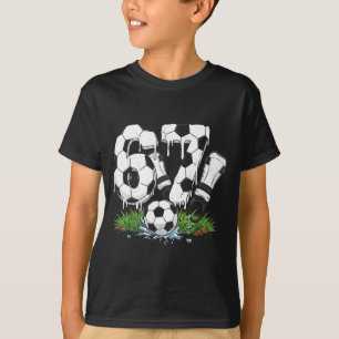 Grappige 67 Voetbal Drip Nummer 67 Voetbal  T-shirt