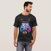 Grappige 67 Voetbal Ijs Drip 67ste T-shirt (Voorkant volledig)