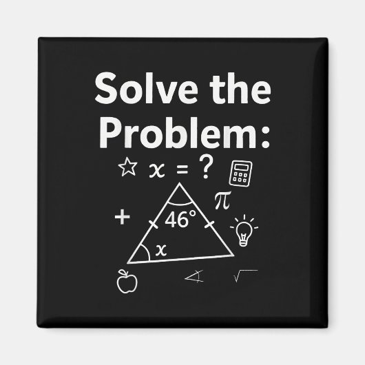 Grappige 67 wiskunde meme los het probleem op lera magneet (Voorkant)