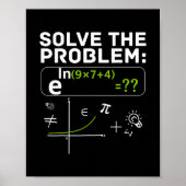 Grappige 67 Wiskunde Meme Los Het Probleem Op Lera Poster (Voorkant)