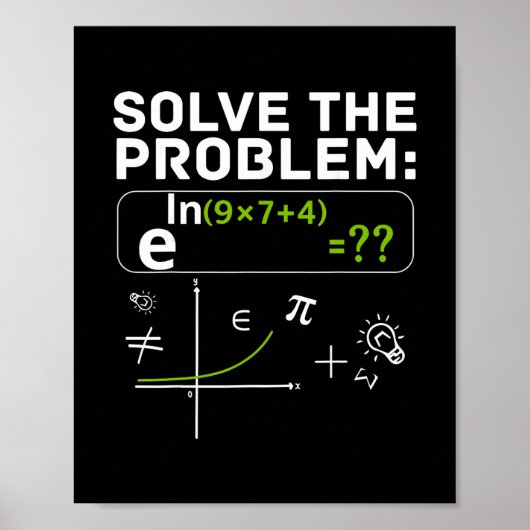 Grappige 67 Wiskunde Meme Los Het Probleem Op Lera Poster (Voorkant)