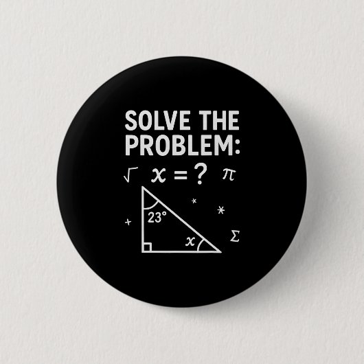 Grappige 67 Wiskunde Meme Los Het Probleem Op Lera Ronde Button 5,7 Cm (Voorkant)