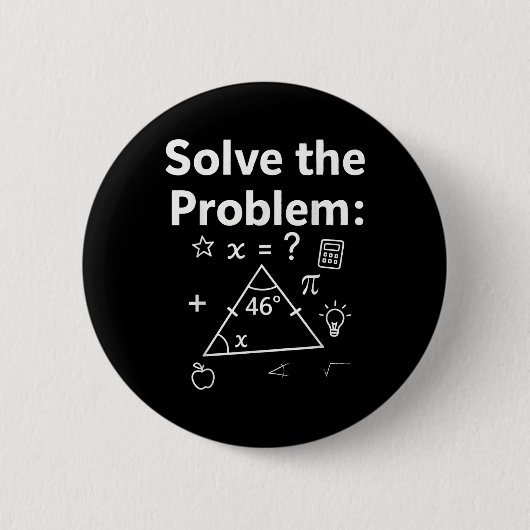 Grappige 67 Wiskunde Meme Los Het Probleem Op Lera Ronde Button 5,7 Cm (Voorkant)