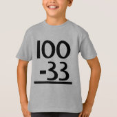 Grappige 67 Wiskunde T-shirt (Voorkant)