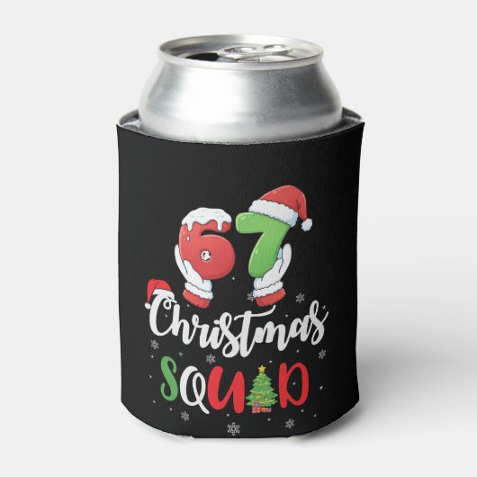 Grappige 67 Zes Zeven Brianrot Kerst Team Blikjeskoeler (Blikje Voorkant)