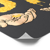 Grappige 67 Zes Zeven Cheesy Mac & Cheese 6 7 Kind Poster (Hoek)