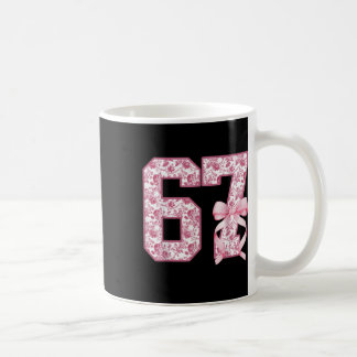 Grappige 67 Zes Zeven Coquette Meisjesachtige Roze Koffiemok