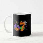 Grappige 67 Zes Zeven Halloween Meme Gen Alpha Koffiemok (Links)