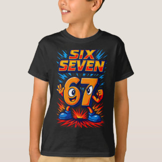 Grappige 67 Zes Zeven Italiaanse Brainrot Jongens T-shirt