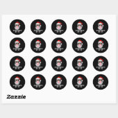 Grappige 67 Zes Zeven Kerst Meme Brainrot 67 Bewer Ronde Sticker (Vel)