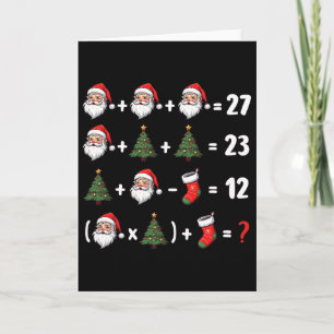 Grappige 67 Zes Zeven Kerstman Boom Wiskunde Leraa Kaart