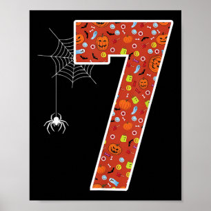 Grappige 67 Zes Zeven Koppel Bijpassende Halloween Poster