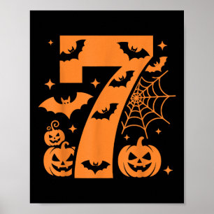 Grappige 67 Zes Zeven Koppel bijpassende Halloween Poster