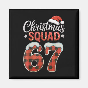 Grappige 67 Zes Zeven Meme Brainrot 67 Kerst Vieri Magneet