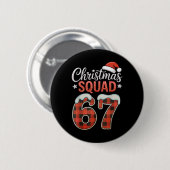Grappige 67 Zes Zeven Meme Brainrot 67 Kerst Vierk Ronde Button 5,7 Cm (Voorkant /achterkant)